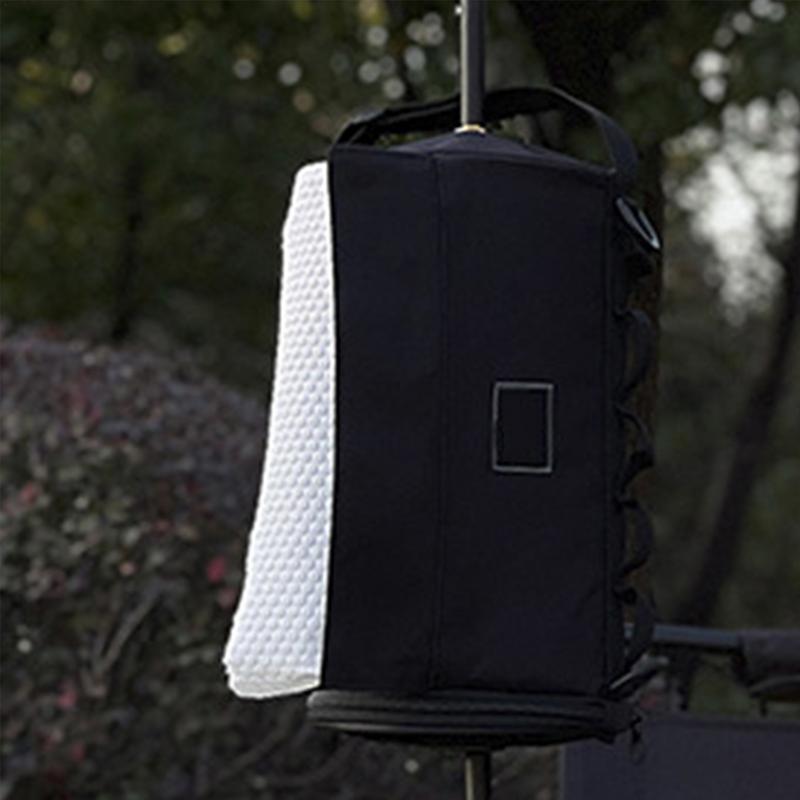 Porta fazzoletti da esterno Strofinaccio Borsa portatile Custodia in rotolo di carta Custodia in carta pieghevole portatile Si attacca facilmente al palo per