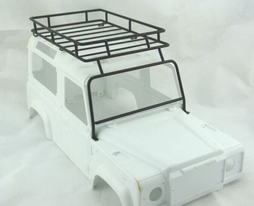 1/10 skala land defender metall bagasjestativ rullende bur  rc8wd rover  d90 hard body gelande ii  g2