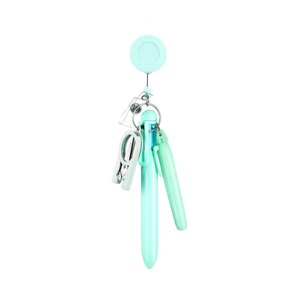 Retractable Scroll Style Hooks Scalable Ballpoint Pen School Hospital Student Nurse Ball Pen with Buckle Clip Nurse's Day