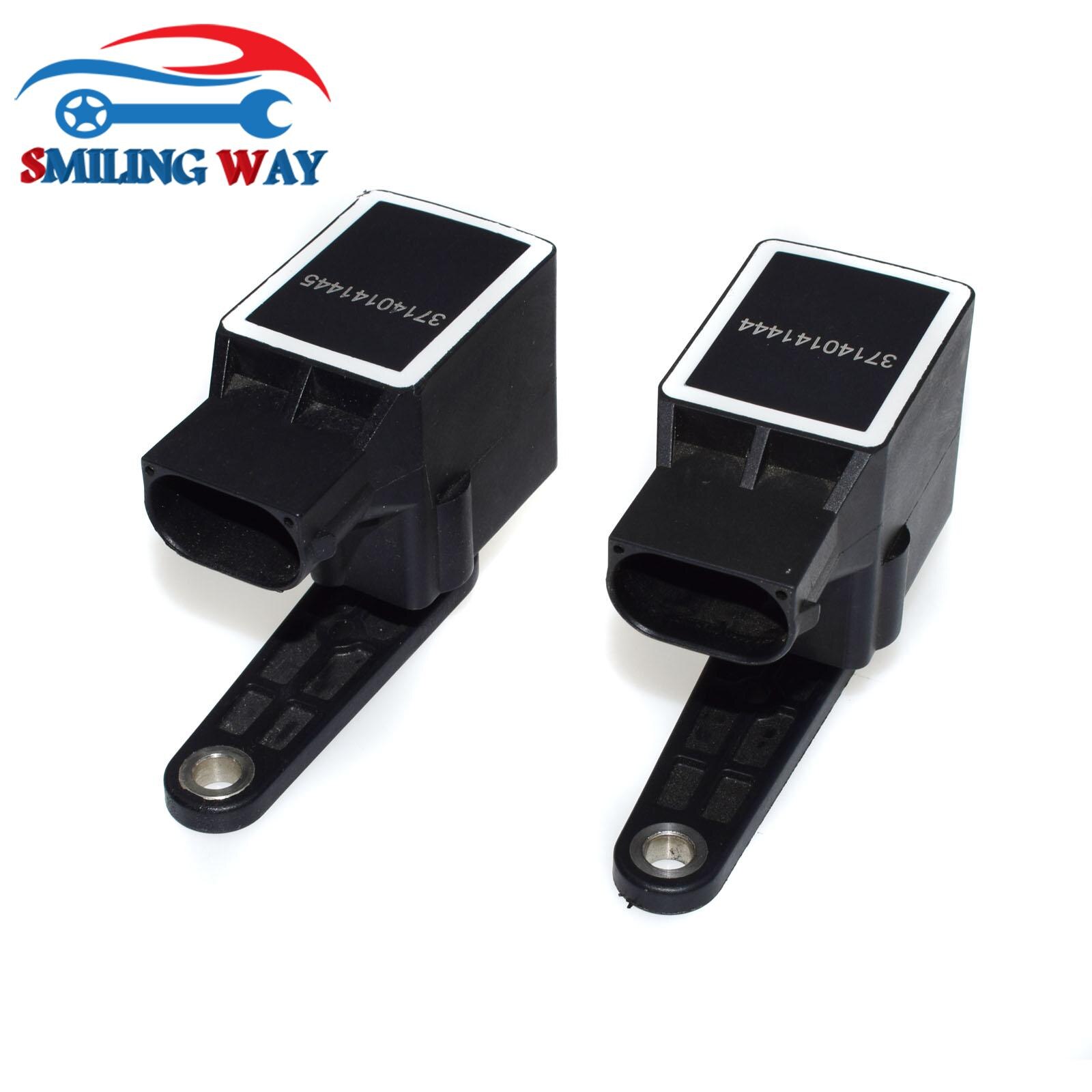 Koplamp Level Sensor Voor Achter 37140141444 37140141445 + Connector Plug Voor Bmw E81 E46 E90 E93 E92 E91 E38 x5 Z4 Z8
