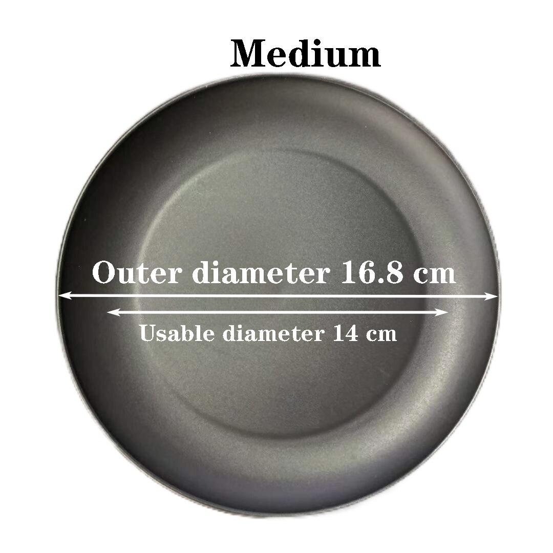 Soucoupes pour plantes 6 pouces, plateaux en plastique, pots de fleurs robustes et durables, soucoupes pour intérieur et extérieur, 3 pièces: 16.8cm Black