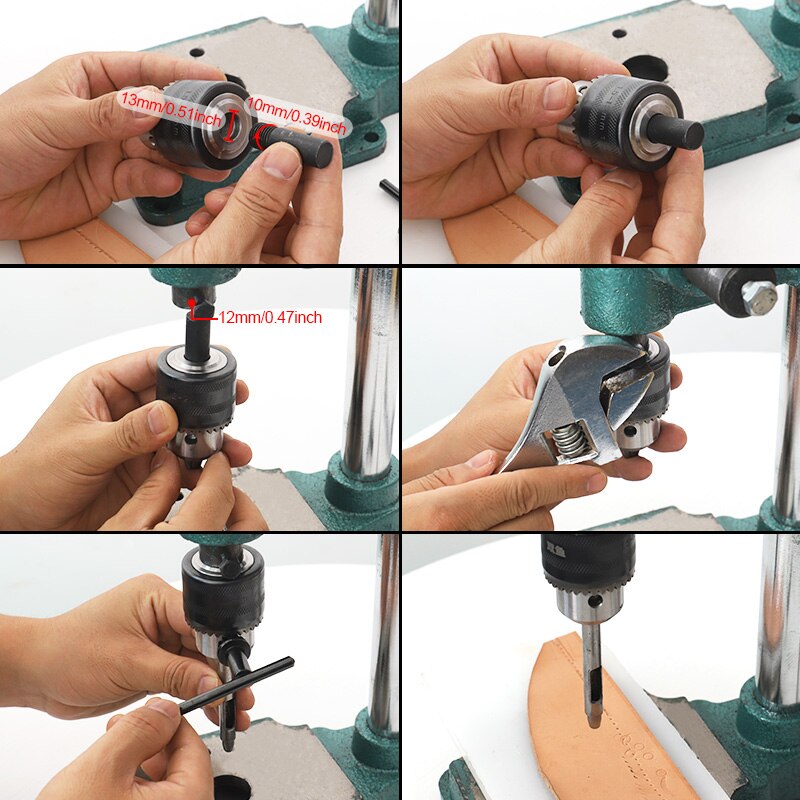 Machine de découpe artisanale du cuir, Machine à presser les œillets, estampage silencieux, boutons, attaches, boutons pression, moule