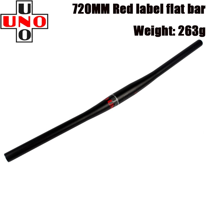 UNO-Manillar de bicicleta de montaña, 31,8 MM, 620/640/680/720/740/760mm, piezas de manillar plano: flat bar720MM red