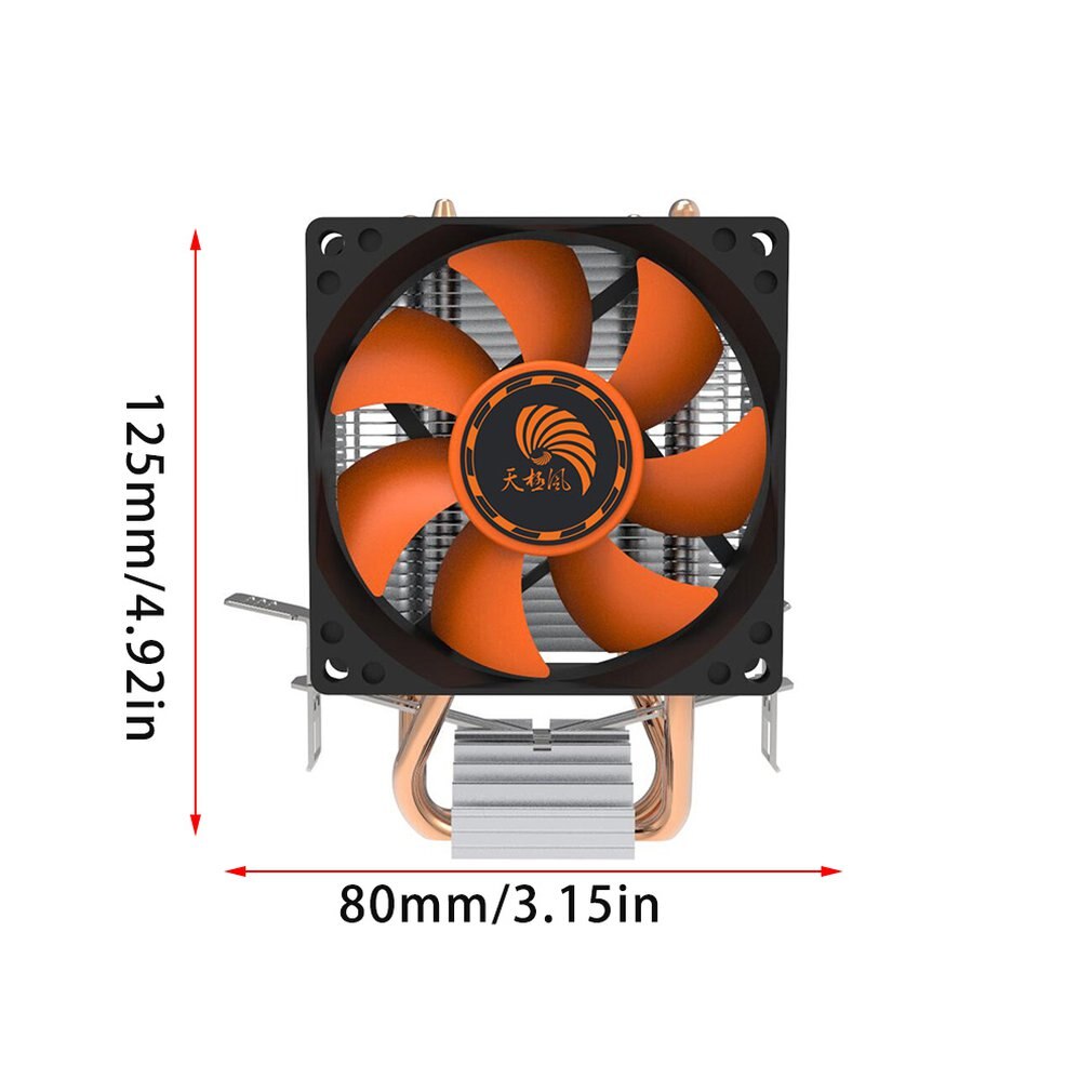 Lange levensduur aluminium super stille computer pc cpu koeler cpu koellichaam voor intel 775/1155 amd 754/am2- pc vriend