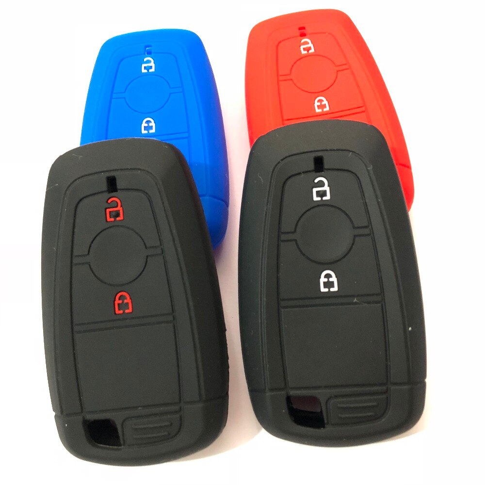 Key FOB Remote Case Pouch Silicon Holder For Ford Ecosport Ranger Raptor 2 Button Smart Keyless