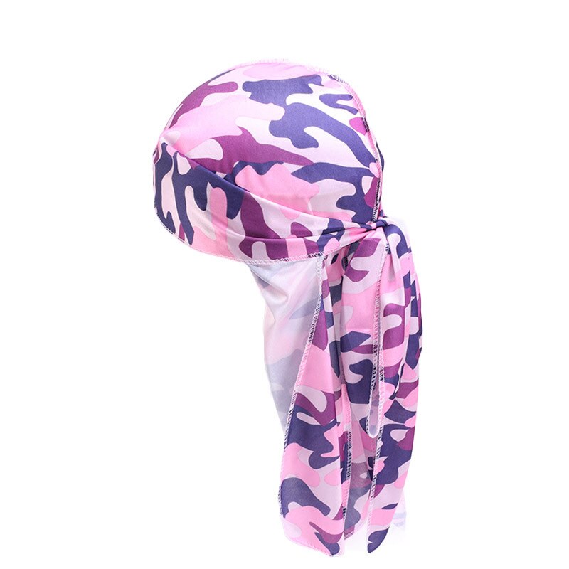 Utskrift pirat hatt bandage pannband keps cancer kemoterapi herr camo turban kvinnor bandanas håraccessoarer: Stil 4
