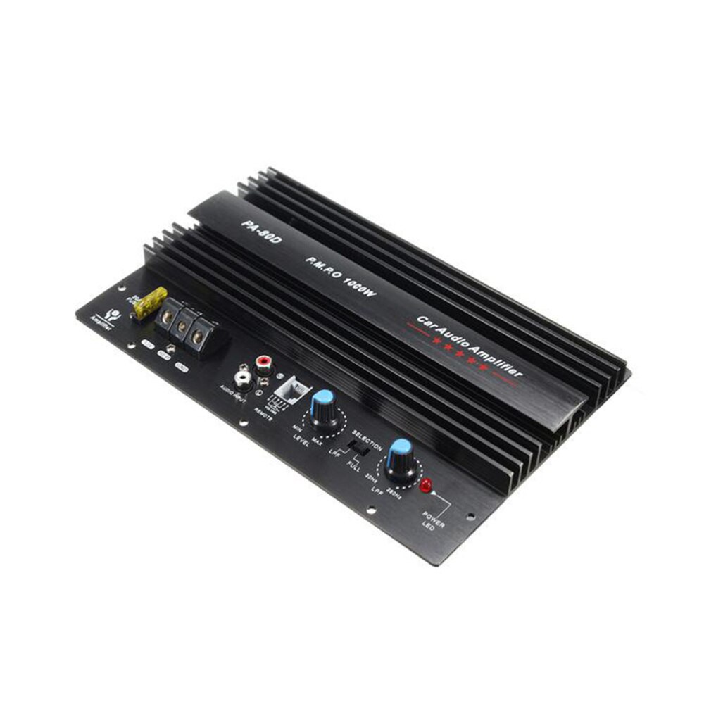 12V 1000W Car Stereo Audio Power Bass Full Range Speaker Subwoofers Amp Amplifier (Black)