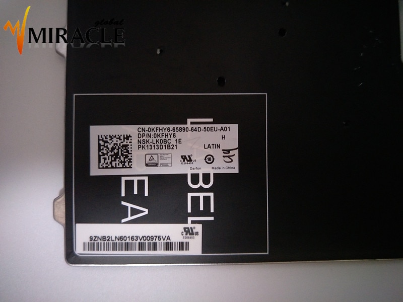 Repair You Life Laptop Keyboard for Dell Latitude E5450 E7450 E7470 E5470 Latin layout with backlit and pointing Original