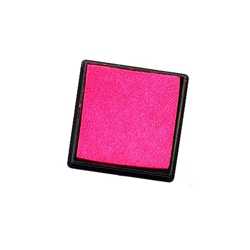 50 Stks/partij Mini Stempel Stempelkussen Kleur Inkt Pad Stempelkussen Voor Diy Stempelen Werk Vingerafdruk Stempelkussen: Rose red 4cm
