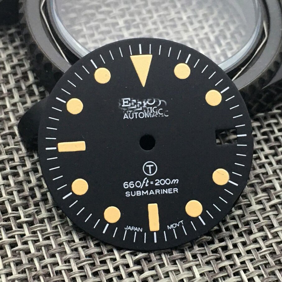 28.5Mm Stérile Romain Pas De Montre Cadran Ajustement NH35 Mouvement Skeio 221