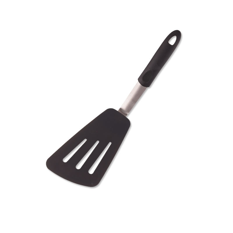 Espátula de silicona de 4 piezas de acero inoxidable, espátula flexible para freír carne, espátula, juego innovador de cocina: B