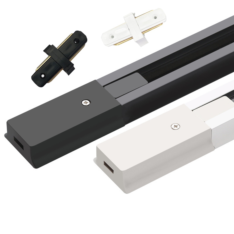 10 stücke FÜHRTE Schiene Track Leuchte Aluminium 1 meter 2 draht Anschluss System Tracks Leuchte 1 m schwarz weiß Universal Schienen