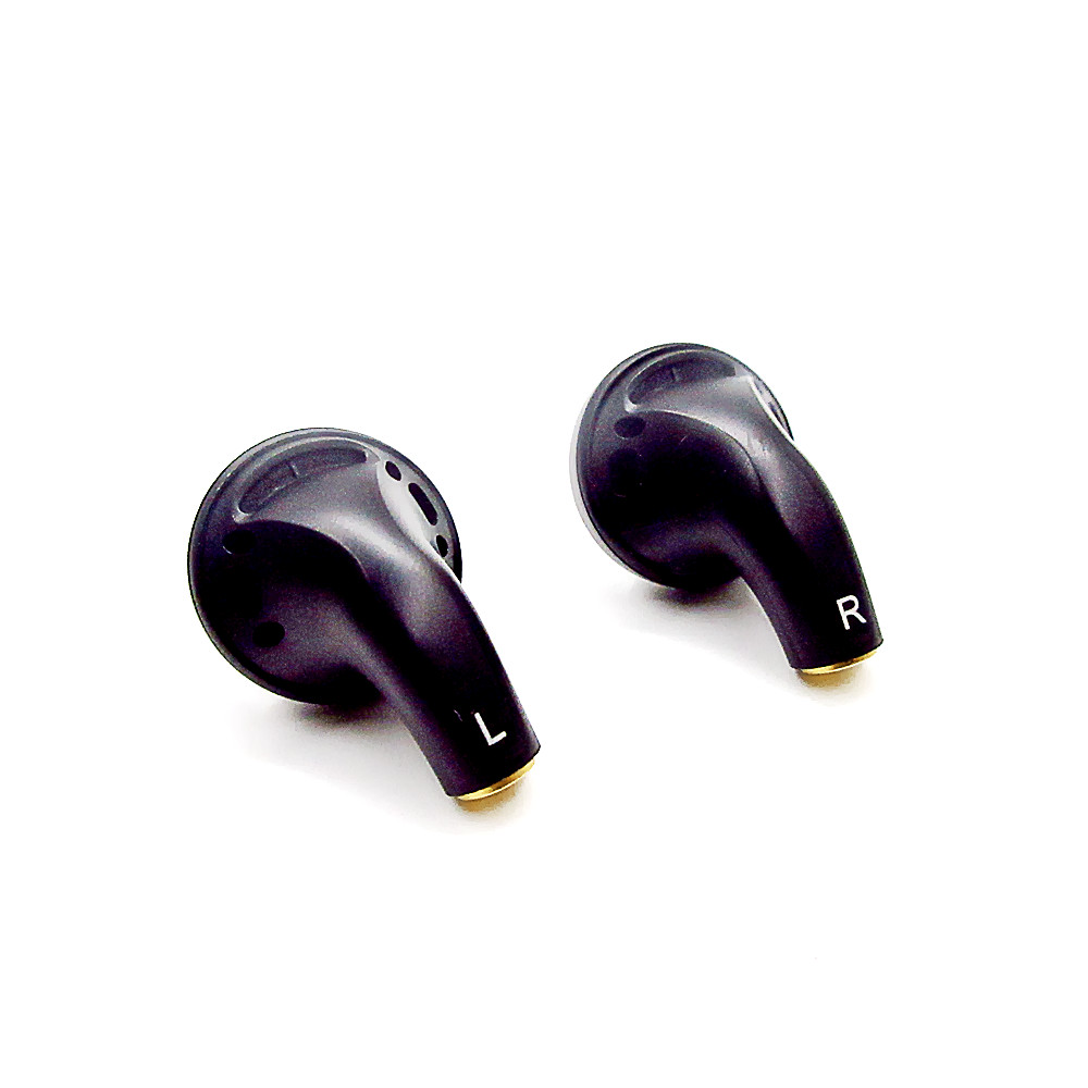 FENGRU DIY Tingo TC200 Pro Earbud Earphone HiFi Noise Cancelling EarBuds Flat Head earphone Pk Mx985 Hifi Bass Sound Earbuds: Black No Cable