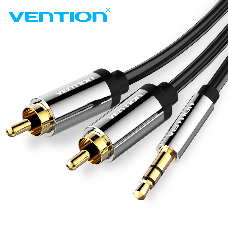 Ventie RCA Kabel HiFi Stereo 2RCA naar 3,5 mm Audiokabel 1 m AUX Jack 3,5 Y Splitter voor Versterkers Audio Home Theater Kabel RCA