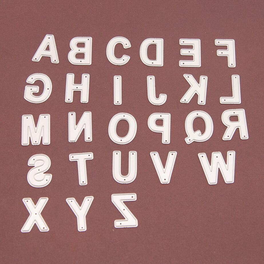 Arabic Numerals Numbers Alphabet Letters Cutting Dies Stencils for Scrapbooking Decorative Stamping Template Paper Crafts Dies: Big Size Alphabet