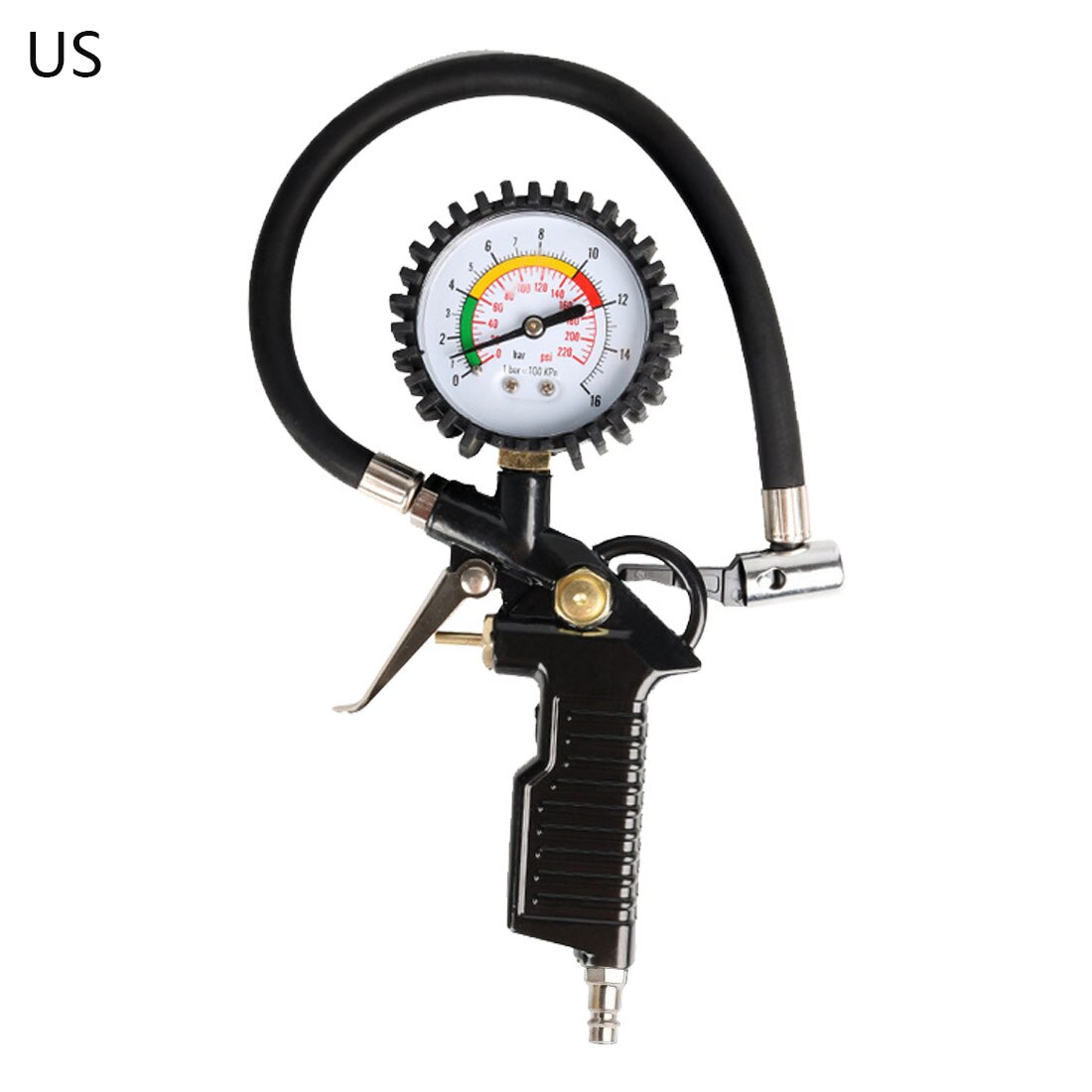 0-220 psi bil digital lcd-skærm luftdæktrykmåler bil dæk lufttryk inflator gauge monitor eu / us / ja: Type  a 2