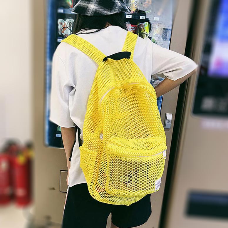 Women Swimming Bag Mesh Net Summer Beach Bags Girl Handbag Swim Female Travel Training Pouch Blaso Sac De Sport Gym Bag XA181D