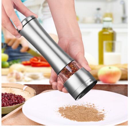 Edelstahl pfeffermühle pfeffer meer salz mungobohnen hirse mühle gewürz flasche küche Gerät
