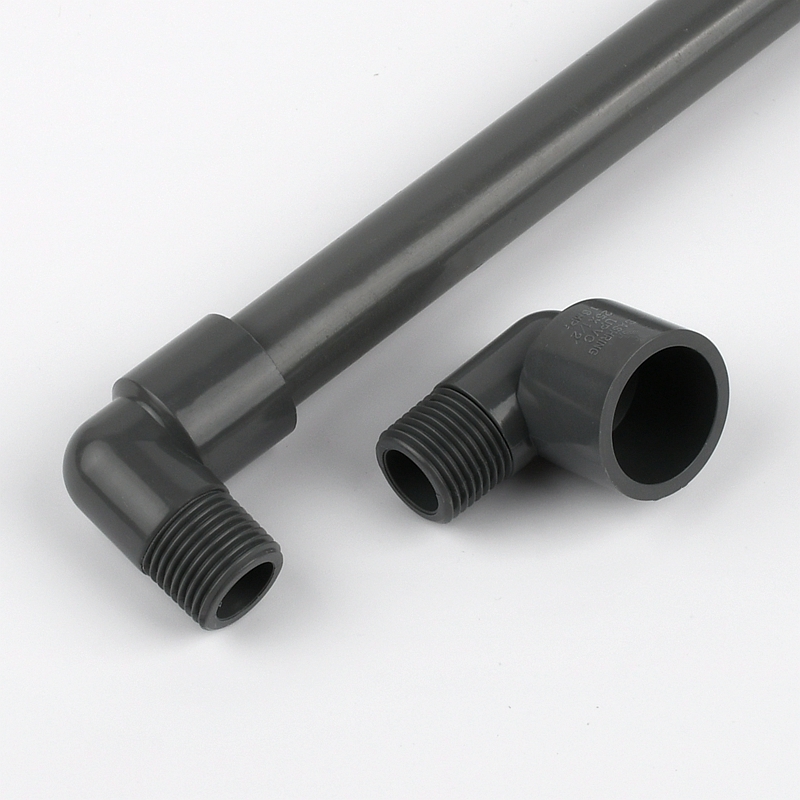 Connecteur PVC blanc 20 25 32mm à 1/2 "3/4" 1 ", réducteur égal à 90 degrés, raccord à filetage mâle, Joint coudé pour l'irrigation du jardin