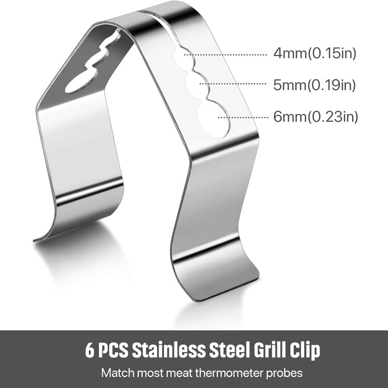 4 Stuk Barbecue Thermometer Clip Houder Thermomete... Grandado