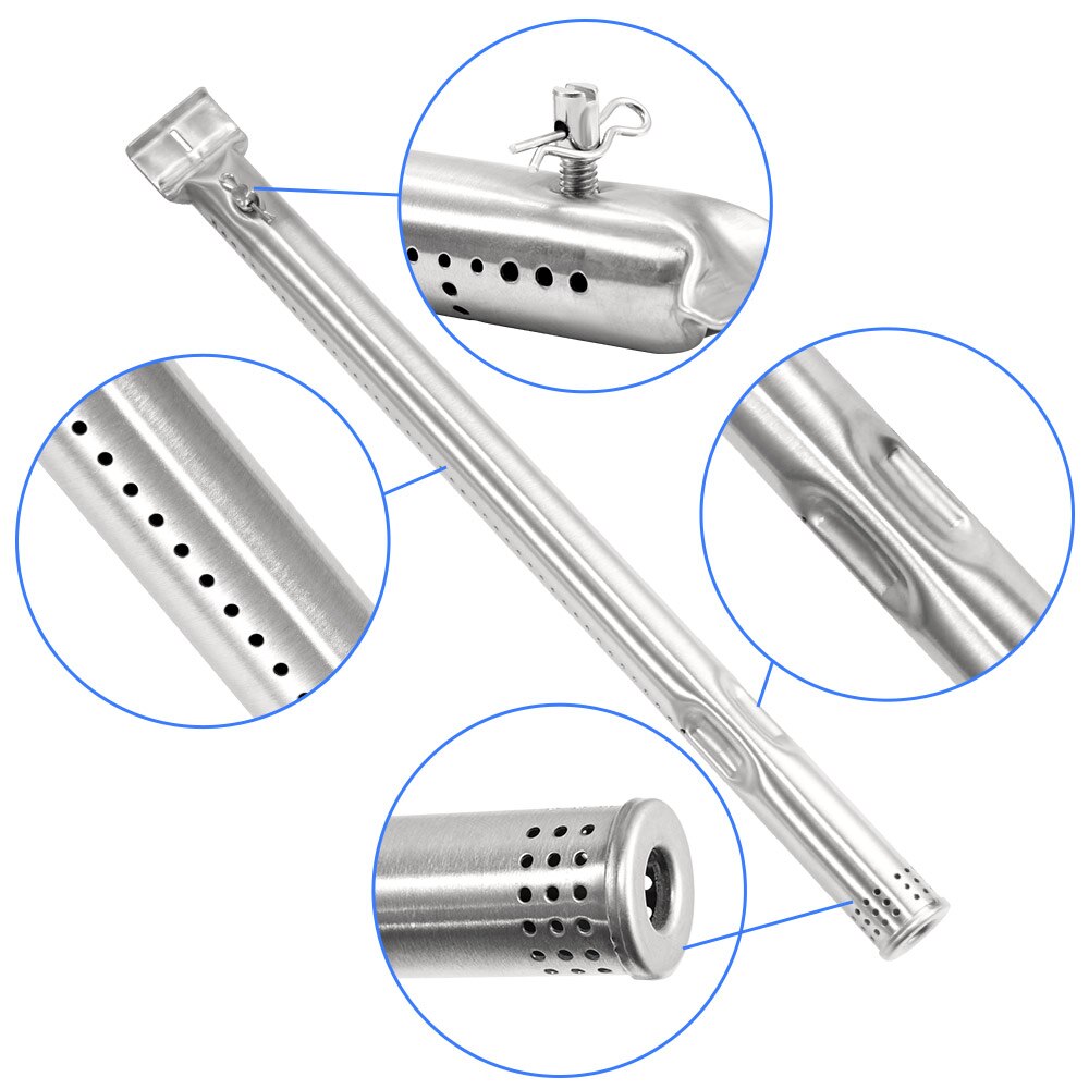 4 stk universal rustfrit stål rør rør brændere bbq grill rør brændere bbq gas grill dele udskiftning