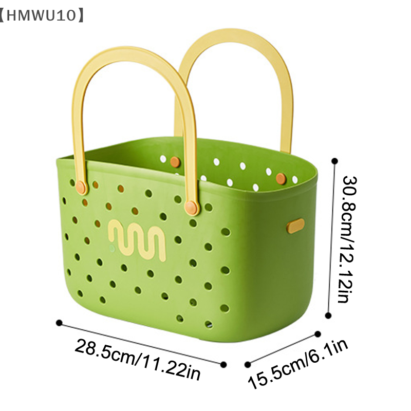 Handheld badmand Uitneembare boodschappenmand Badkamer Huishoudelijke artikelen Opbergmand Badhuis Speelgoed Snack Plastic Organizer