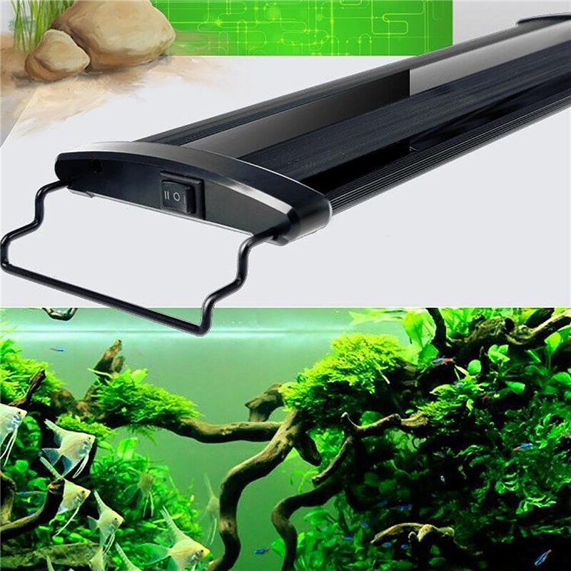 30-120Cm Led Aquarium Licht Multi-Color Full Spectrum Slim Fish Tank Aquatic Plant Landscapingmarine Groeien Verlichting lamp