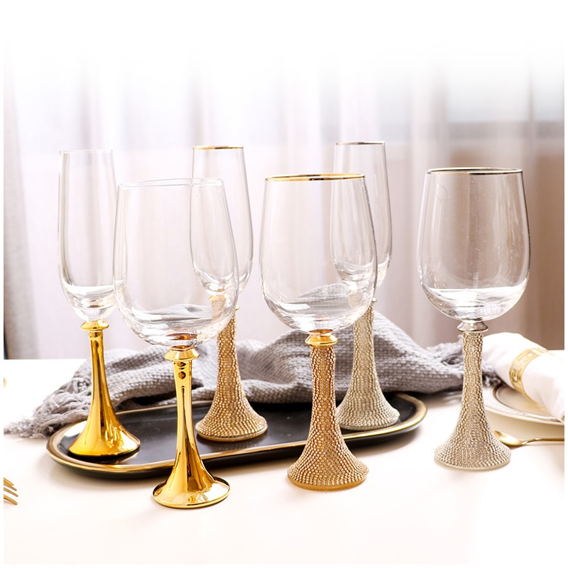 Creatieve Glas Met Diamant Wijn Glas Kristal Tall Wijn Glas Champagne Glas Home Restaurant Wijnglas Party Banket Glas