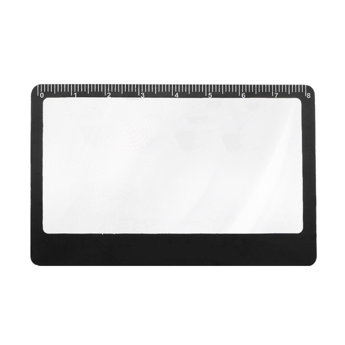 3 X Ultra-dünne Lupe Tasche Kreditkarte Größe für Fresnel-linse Lesen Lupe Glas: Schwarz
