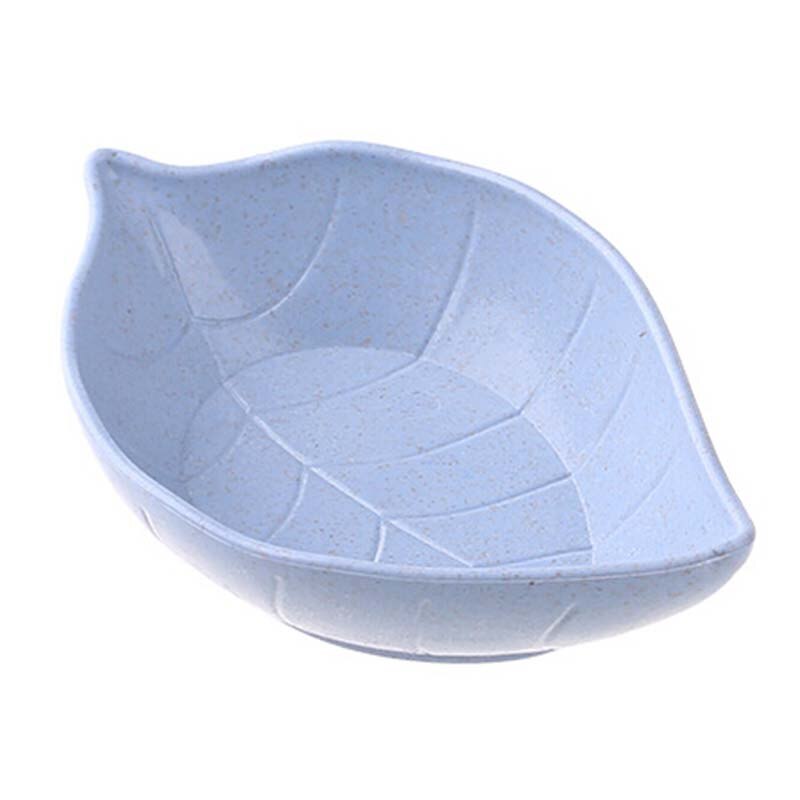 Plato de hojas para bebé, tazón para chico, plato para salsa de soja, plato para tazón de arroz, subplato, vajilla japonesa, contenedor de alimentos: Azul