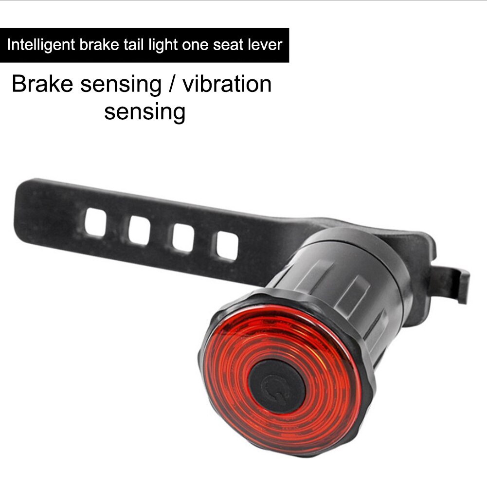 Meroca Smart Fiets Achterlicht Auto Start/Stop Brake Sensing Waterdichte Usb Oplaadbare Fietsen Achterlicht Led Fiets Lantaarn: B Saddle Style