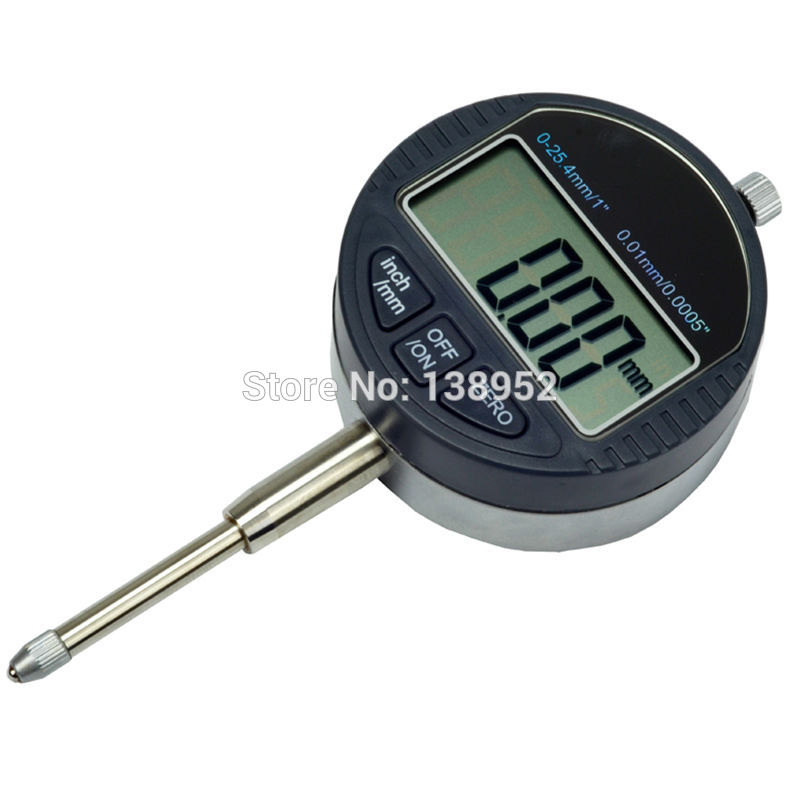 25.4mm/1" Digital Dial Indicator 0.01mm Electronic dial indicator Gauge Meter Metric/Inch With RS232 Data Out Retail Box