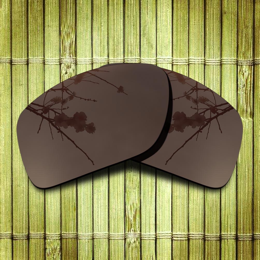 Polarized Replacement Lense For-Oakley Triggerman Sunglasses Frame True Color Mirrored Coating - Options: Brown
