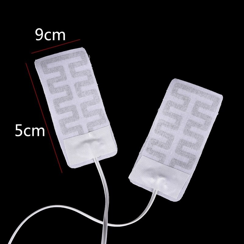 One Or 2pcs 5-7V Carbon Fiber Heating Pad USB Heating Film Electric Infrared Fever Heat Mat Winter Warm Arm Waist Heat Glove: 2pcs 3.7-5V
