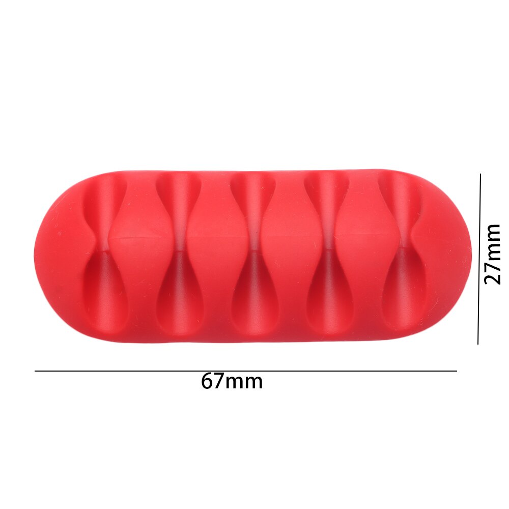 5 åbninger opruller kabelholder klip gummi desktop telefon øretelefon kabel opruller oplader organisator kabel holder øretelefon fikseringsklemmer