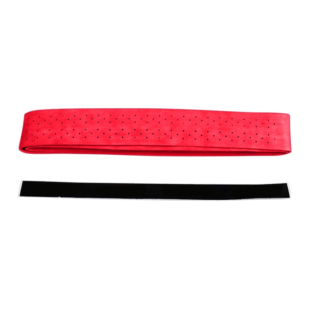 Raqueta de bádminton sobregrips antideslizantes sudor cinta absorbido secreto Anti-slip de Béisbol Softbol raqueta mango de goma de agarre envoltura banda: Rojo