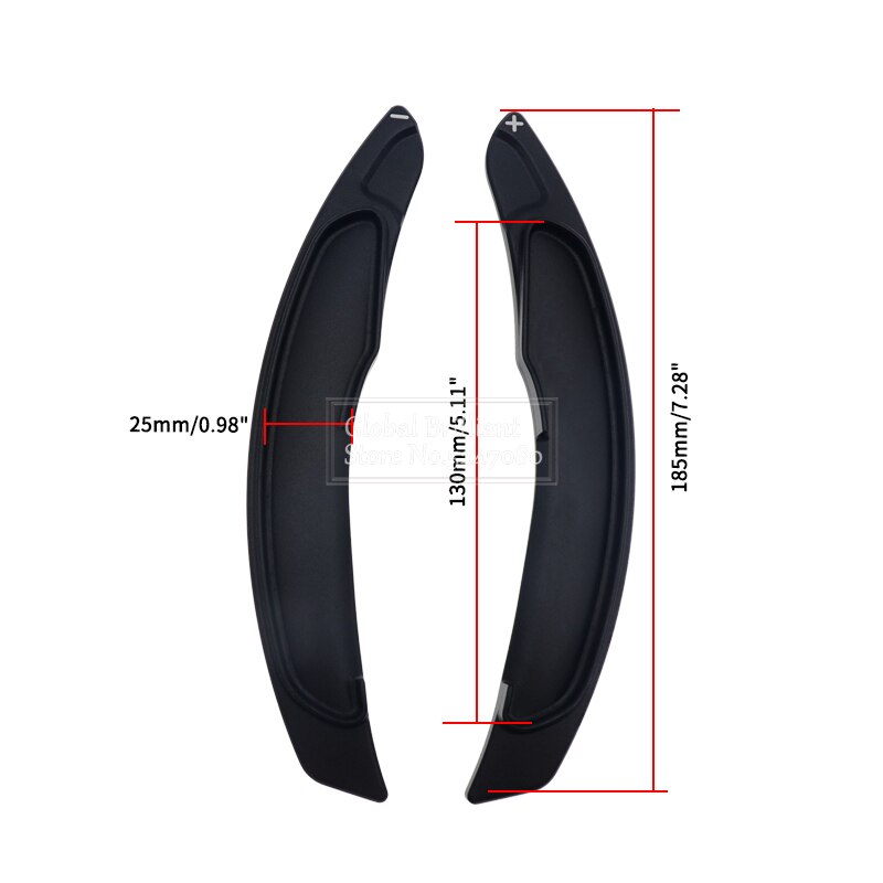 Extensión de palanca de cambios de volante de coche, paleta de cambio de marchas para Mitsubishi ASX Outlander Lancer Eclipse Cross Lancer , 2 uds.