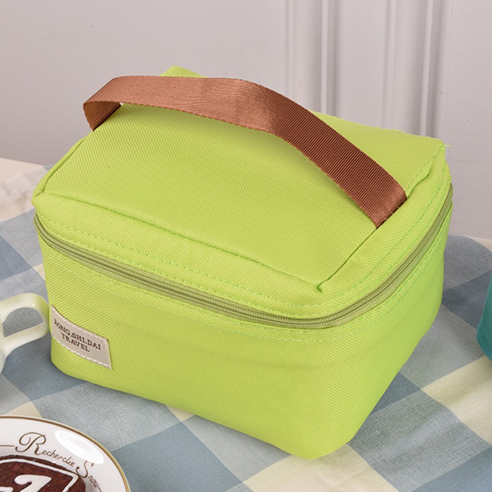 DIHOPE Cactus Portable Insulated Oxford Lunch Bags Thermal Food Picnic Lunch Bags For Women Kids Functional Pattern Cooler Box