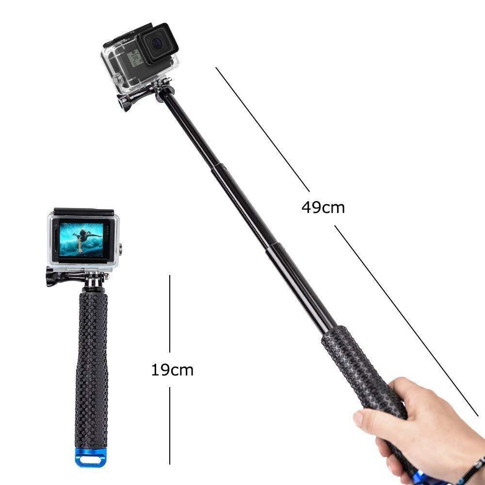 19-Inch Aluminium Selfie Stok Geschikt Voor Gopro Kleine Mier Sport Camera 48Cm Intrekbare Handheld Sp Selfie stok