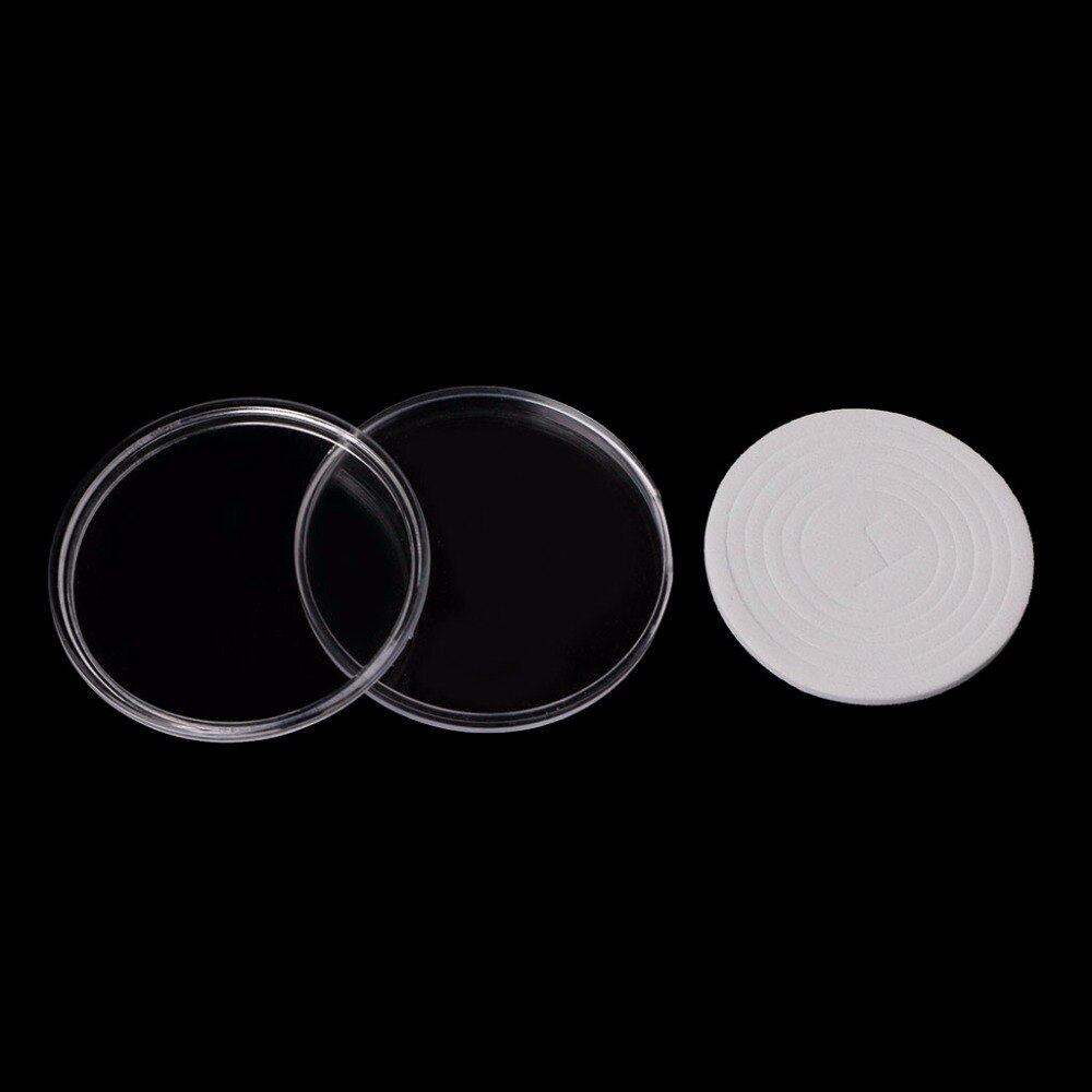 Plastic Coin Storage Cases Capsules Holder 46mm Clear Container Display Box#H0VH#