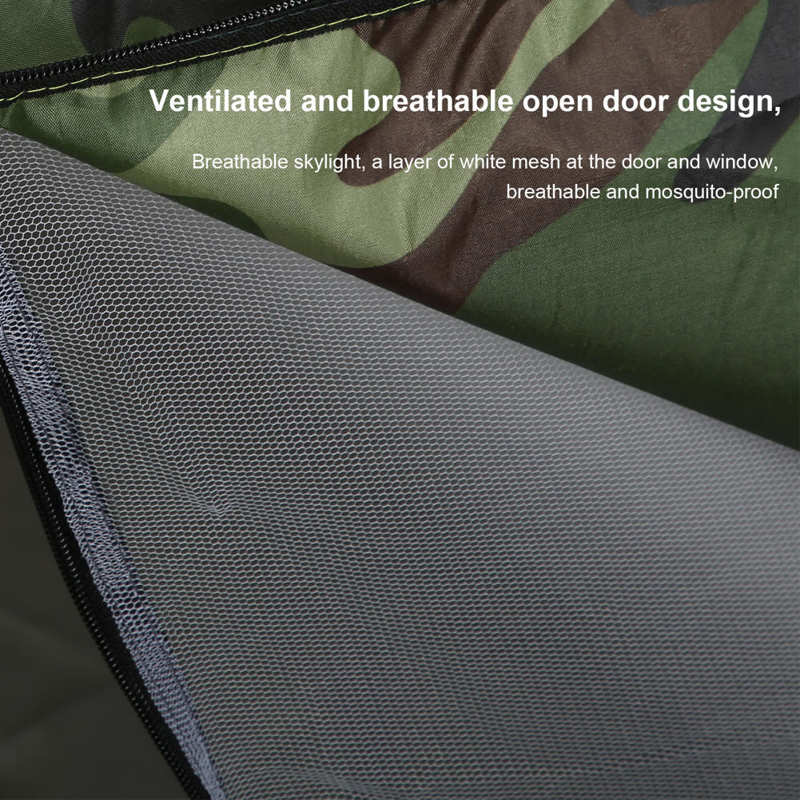 Two Person Tent Breathable Camouflage Tent Hiking for Camping Mountaineering Outdoor