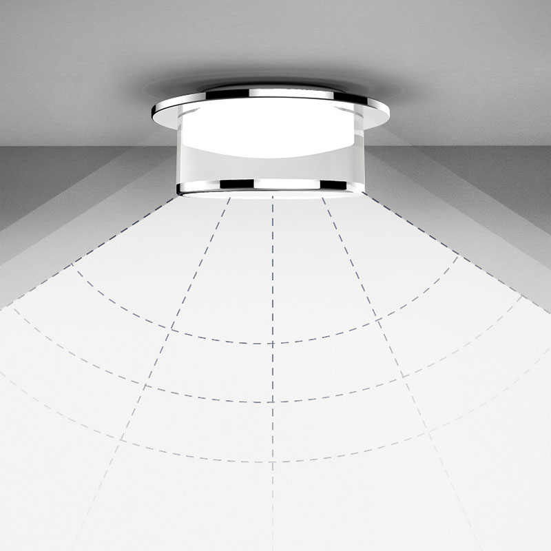 Luksuriøs krystall innfelt taklampe til ledet-lys 220v 230v 5w 7w 9w 12w ledet-spotlysarmaturer belysning