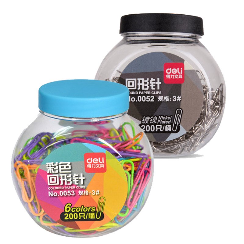 200 stücke/Stange 28mm nette canday bunte büroklammern Klemme büro metall Clip paperclip büro schreibwaren zubehör büro Clip