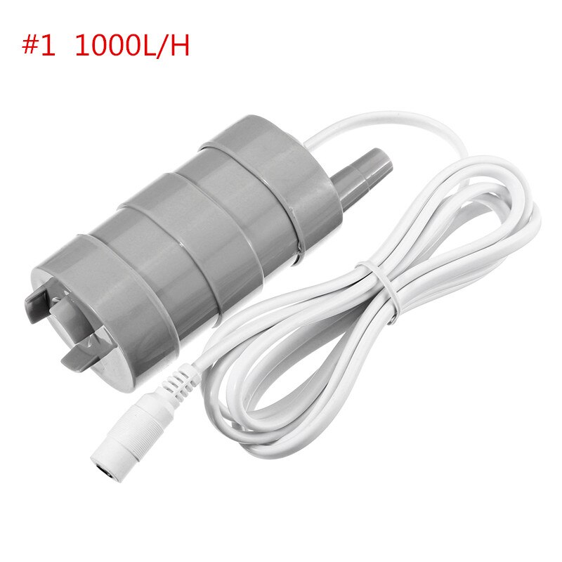 Water Pump 12V 5M 600L/H 1000L/H For Vertical Submersible Pumps Home Garden Pond Fountain Fish Tank Change Water Portable: 1000L