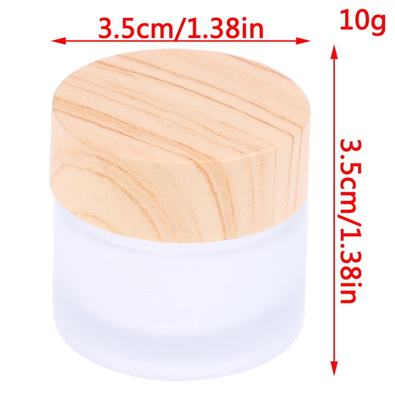 5g 10g 15g 30g 50g frostat glas tomma burkar för kräm make-up hudvårdsbehållare påfyllningsbara flaskor kosmetisk förpackning: 10