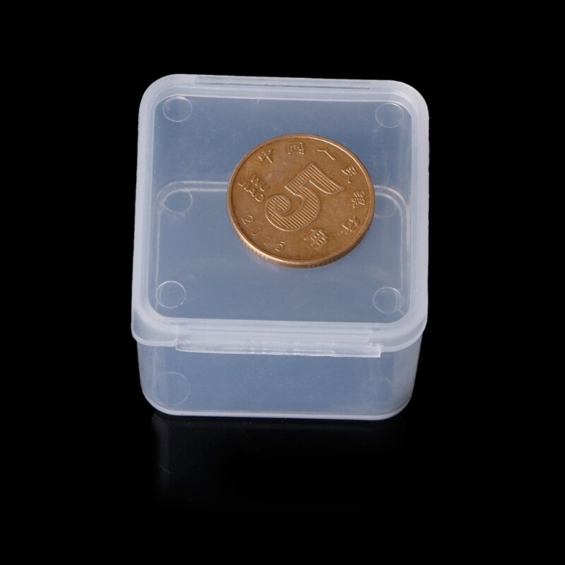 Plastic Vierkante Clear Plastic Containers Sieraden Kralen Storage Ring Case Ketting Organisator Sieraden Opbergdozen