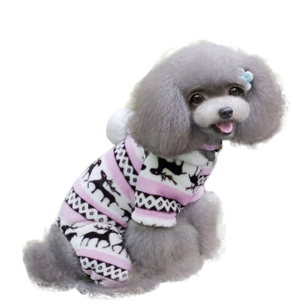 Pet Dog Warme Kleren Puppy Jumpsuit Hoodie Coat Doggy Voor Kleine Honden Winter Chihuahua T-shirt Puppy Vest Yorkshire