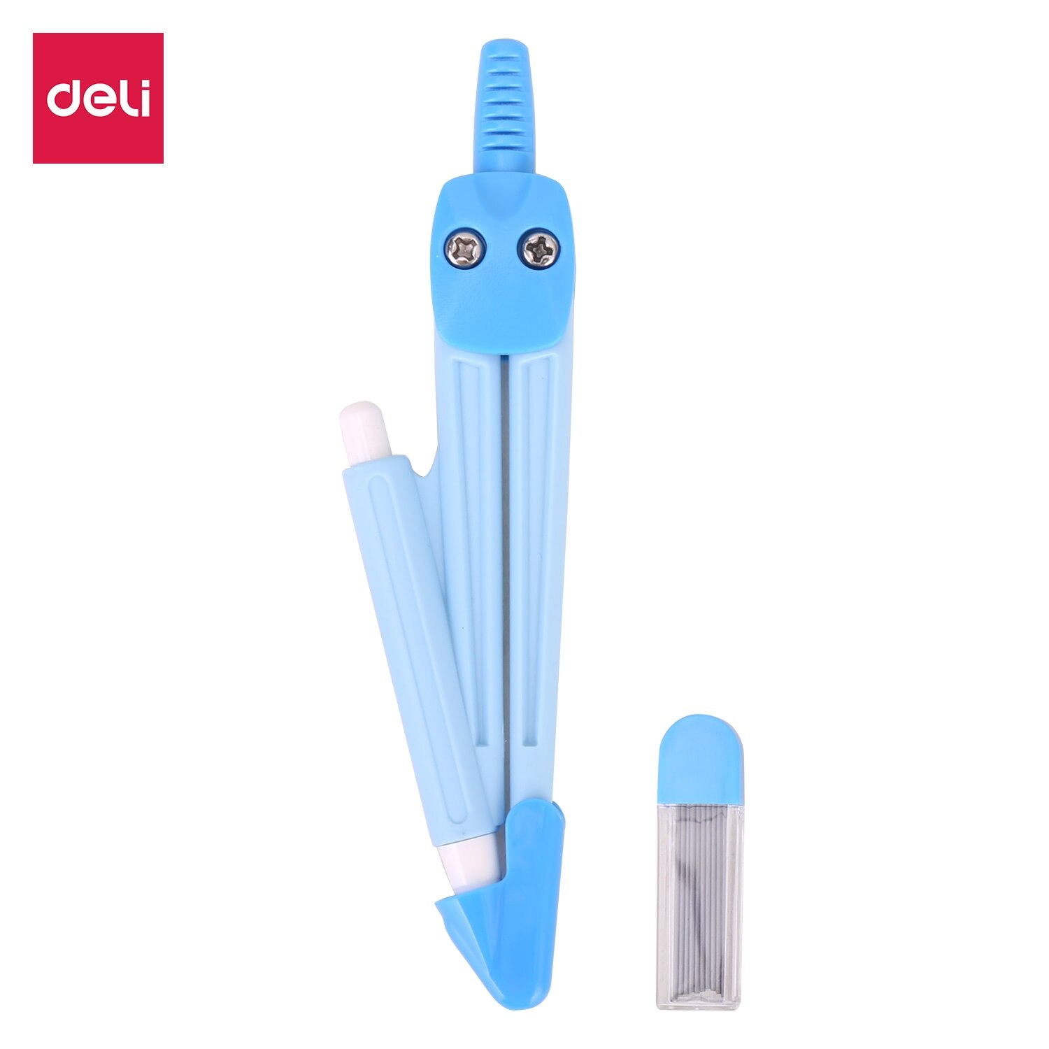 Deli School Compass Plastic Compass W/Pencil W/Mechanical pencil exam Pink Blue E8621 E8622: Mechanical pencil BU