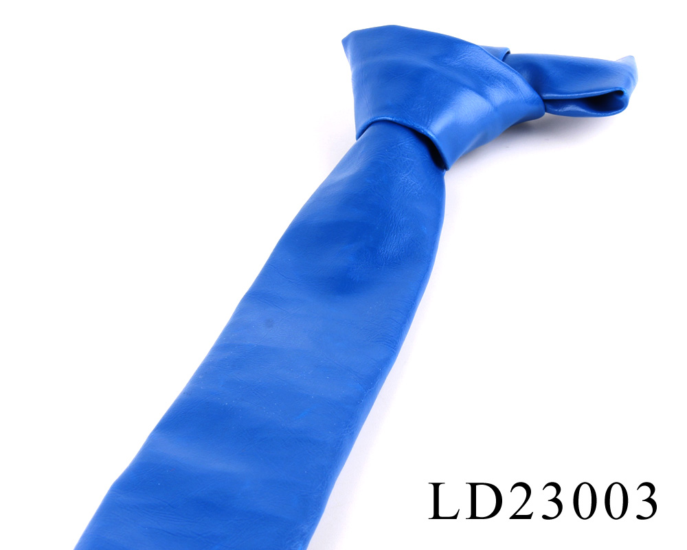 Cravates en cuir PU pour hommes, solide, à la , pour mariage, costume d&#39;affaires,: LD23003