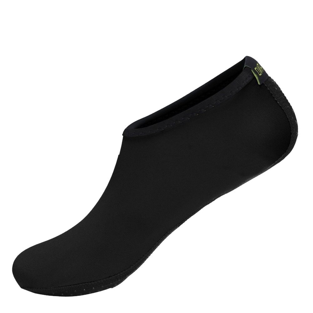 ¡Novedad de ! Suela duradera zapatos descalzos de piel de agua calcetines de agua playa piscina arena natación Yoga aeróbic acuático calcetín zapatos 19ing: Black / 10,5